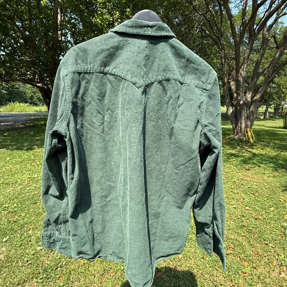 Levi's Dark Green Corduroy Button-Down Shirt